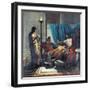 Virgil Reading Aeneid to Augustus, Octavia, and Livia-Jean-Auguste-Dominique Ingres-Framed Giclee Print