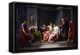 Virgil Reading Sixth Canto of Aeneid, 1818-1821-Jean-Baptiste Joseph Wicar-Framed Stretched Canvas