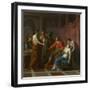 Virgil Reading the Aeneid to Augustus and Octavia, 1787-Jean-Joseph Taillasson-Framed Giclee Print