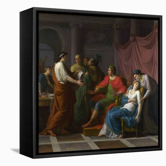 Virgil Reading the Aeneid to Augustus and Octavia Oil on Canvas 1787 National Gallery, London 147,2-Jean Joseph Taillasson-Framed Stretched Canvas