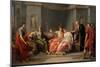 Virgil Reading The Aeneid To Augustus And Octavia-Jean-Baptiste Wicar-Mounted Art Print