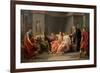 Virgil Reading The Aeneid To Augustus And Octavia-Jean-Baptiste Wicar-Framed Premium Giclee Print