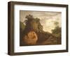 Virgil's Tomb, with the Figure of Silius Italicus, 1779-Joseph Wright-Framed Giclee Print