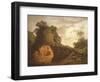Virgil's Tomb, with the Figure of Silius Italicus, 1779-Joseph Wright-Framed Giclee Print