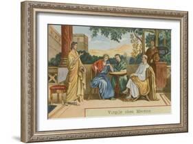 Virgil Visiting Gaius Maecenas-null-Framed Giclee Print