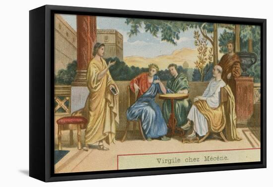 Virgil Visiting Gaius Maecenas-null-Framed Stretched Canvas