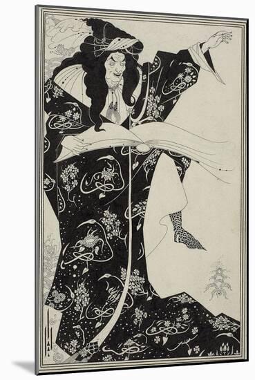 Virgilius the Sorcerer, C.1893-Aubrey Beardsley-Mounted Giclee Print