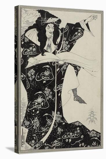 Virgilius the Sorcerer, C.1893-Aubrey Beardsley-Stretched Canvas