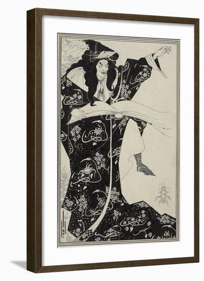 Virgilius the Sorcerer, C.1893-Aubrey Beardsley-Framed Giclee Print