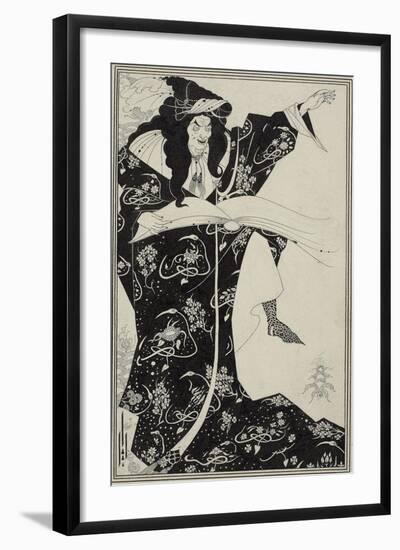 Virgilius the Sorcerer, C.1893-Aubrey Beardsley-Framed Giclee Print