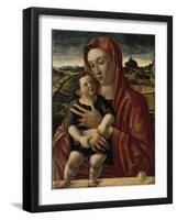 Virgin and Child, 1465-Giovanni Bellini-Framed Giclee Print