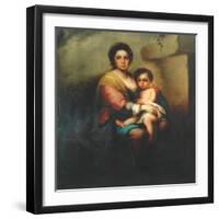 Virgin and child, 18th century-Bartolome Esteban Murillo-Framed Giclee Print