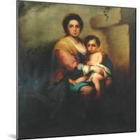 Virgin and child, 18th century-Bartolome Esteban Murillo-Mounted Giclee Print