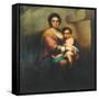 Virgin and child, 18th century-Bartolome Esteban Murillo-Framed Stretched Canvas