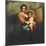 Virgin and child, 18th century-Bartolome Esteban Murillo-Mounted Giclee Print