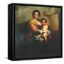 Virgin and child, 18th century-Bartolome Esteban Murillo-Framed Stretched Canvas