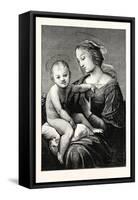 Virgin and Child, an Italian Painter and Architect-Raphael-Framed Stretched Canvas