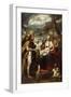 Virgin and Child and the Mystery of the Passion (Oil on Canvas)-Giambattista Tinti-Framed Giclee Print