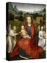 Virgin and Child and Two Angels, 1480-1490-Hans Memling-Stretched Canvas