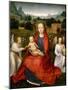 Virgin And Child And Two Angels-Hans Memling-Mounted Giclee Print
