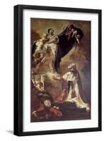 Virgin and Child Appearing to St. Philip Neri, 1725-26-Giovanni Battista Piazzetta-Framed Giclee Print