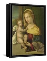 Virgin and Child, Benvenuto Tisi Da Garofalo-Benvenuto Tisi Da Garofalo-Framed Stretched Canvas