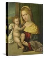 Virgin and Child, Benvenuto Tisi Da Garofalo-Benvenuto Tisi Da Garofalo-Stretched Canvas