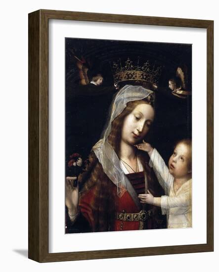 Virgin and Child, Between 1465 and 1529-Jan Provost-Framed Giclee Print