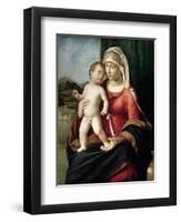 Virgin and Child, Between 1496 and 1499-Giovanni Battista Cima Da Conegliano-Framed Giclee Print