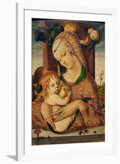 Virgin and Child, C.1480-Carlo Crivelli-Framed Giclee Print