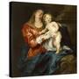 Virgin and Child, C.1630-32 (Oil on Canvas)-Anthony Van Dyck-Stretched Canvas