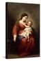 Virgin and Child, c.1670-72-Bartolome Esteban Murillo-Stretched Canvas