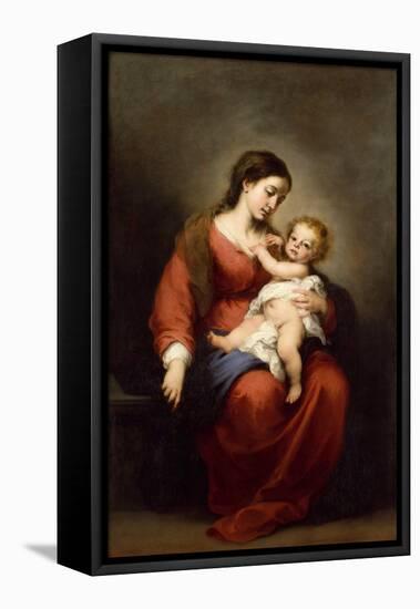 Virgin and Child, c.1670-72-Bartolome Esteban Murillo-Framed Stretched Canvas