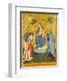 Virgin and Child Crowned by Angels, with St John the Evangelist, St Anthony Abbot, and Donor, 1400-Pavian School-Framed Giclee Print