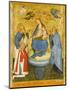 Virgin and Child Crowned by Angels, with St John the Evangelist, St Anthony Abbot, and Donor, 1400-Pavian School-Mounted Giclee Print