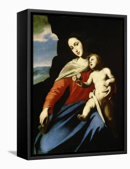 Virgin and Child, Early 1640S-Massimo Stanzione-Framed Stretched Canvas