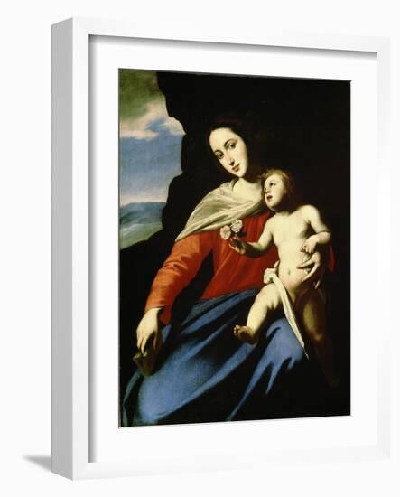 Virgin and Child, Early 1640S-Massimo Stanzione-Framed Giclee Print