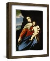 Virgin and Child, Early 1640S-Massimo Stanzione-Framed Giclee Print