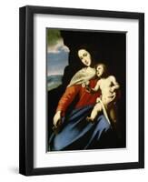 Virgin and Child, Early 1640S-Massimo Stanzione-Framed Giclee Print