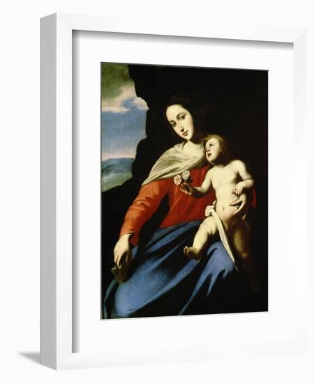 Virgin and Child, Early 1640S-Massimo Stanzione-Framed Giclee Print