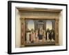 Virgin and Child Enthroned, Angels, St. Thomas, St. Barnabas, St. Dominic and St. Peter Martyr-Fra Angelico-Framed Giclee Print