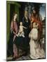 Virgin and Child Enthroned, with Saints Jerome and John the Baptist and a Carthusian Monk-Jan Provoost-Mounted Art Print
