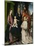 Virgin and Child Enthroned, with Saints Jerome and John the Baptist and a Carthusian Monk-Jan Provoost-Mounted Art Print