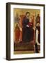 Virgin and Child Enthroned with Saints Peter, Paul, John the Baptist, Dominic and a Donor, 1325-35-Ugolino Di Nerio-Framed Giclee Print