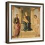 Virgin and Child Enthroned, with St James and St Sebastian-Lorenzo Costa-Framed Giclee Print