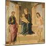 Virgin and Child Enthroned, with St James and St Sebastian-Lorenzo Costa-Mounted Giclee Print