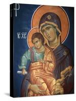 Virgin and Child, Greek Orthodox Icon, Thessaloniki, Macedonia, Greece, Europe-Godong-Stretched Canvas