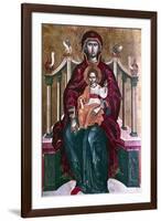 Virgin and Child Icon, 1664-Emmanuel Tzanes-Framed Giclee Print