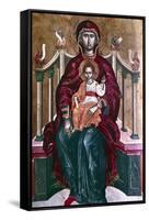 Virgin and Child Icon, 1664-Emmanuel Tzanes-Framed Stretched Canvas