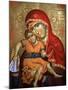 Virgin and Child Icon at Aghiou Pavlou Monastery on Mount Athos-Julian Kumar-Mounted Photographic Print